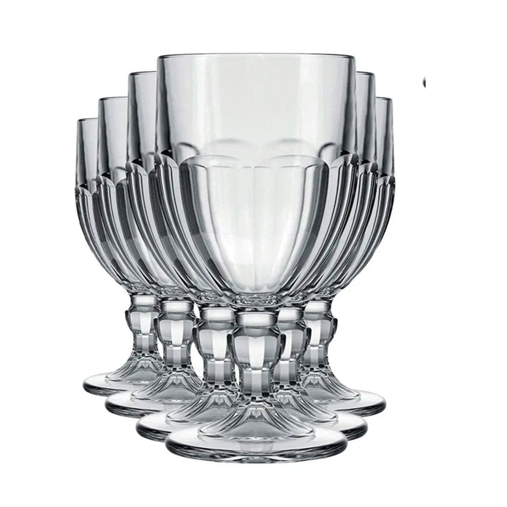 Taça para Água Bristol de Vidro 340ml 6 Unidades - Nadir 0011