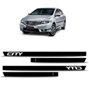 Kit Borrachão Lateral Honda City   Todos   4 Peças