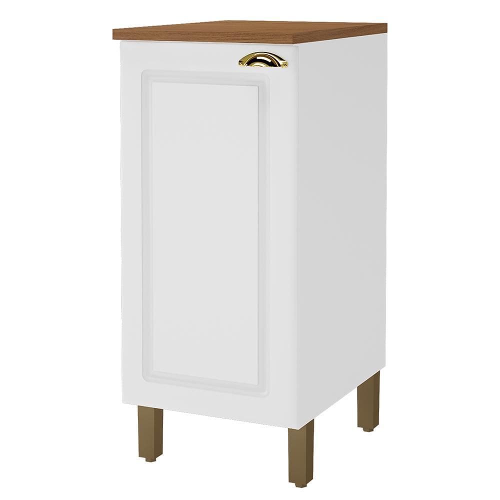 Balcão de Cozinha Firenze 40cm 1 Porta com Tampo MDF - Indékes
