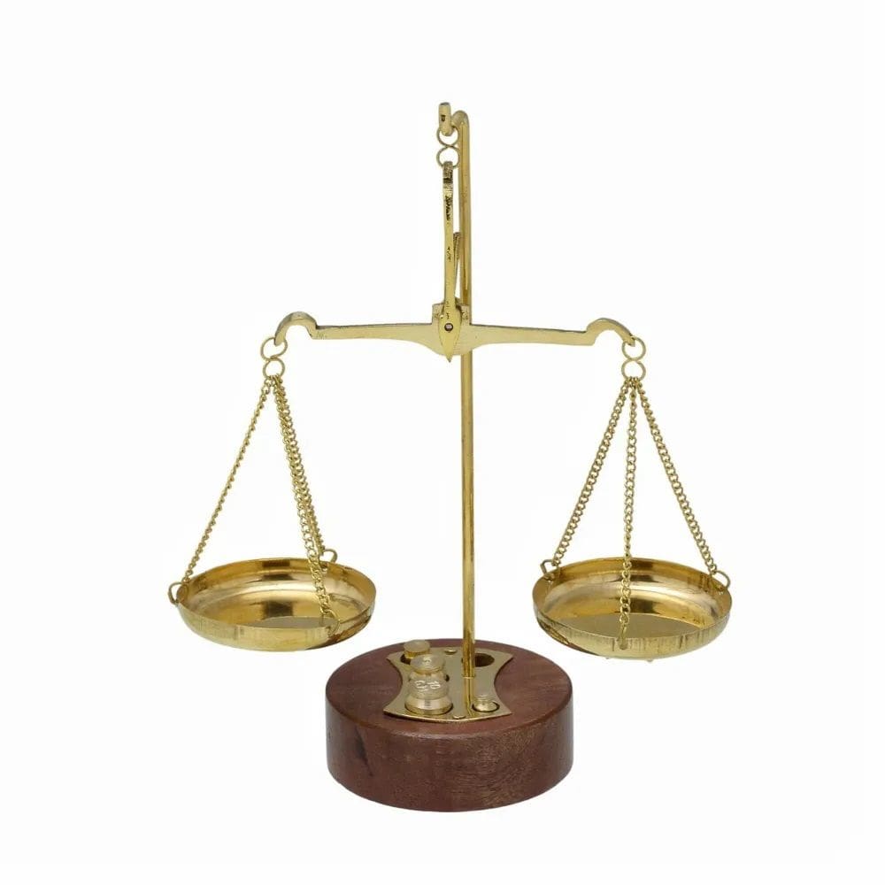 Balança Da Justiça Decorativa 18 X 14 X 6 Cm - 401-083