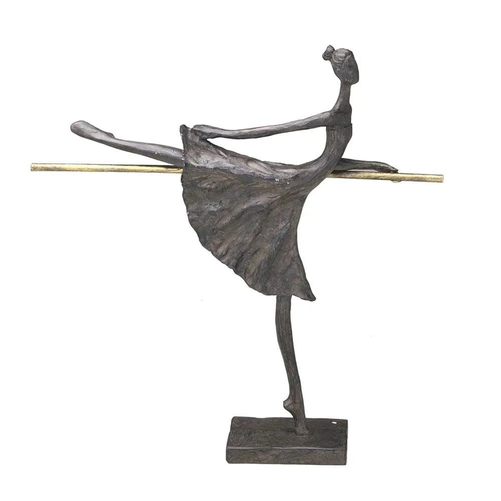 Figura Decorativa Estatueta Bailarina 32 X 30 X 6 Cm