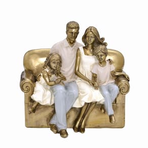 Figura Decorativa Estatueta Família 19 X 18 X 13 Cm - 257-788