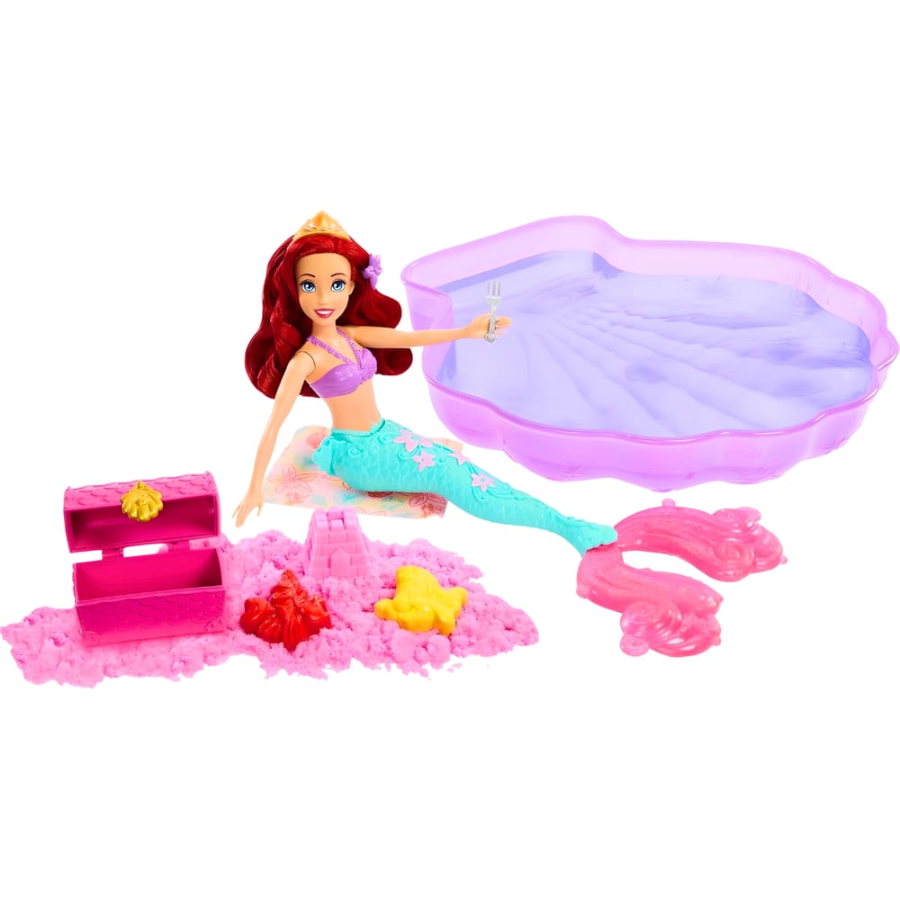 Boneca Disney Princesa Ariel Aventura na Piscina HWB39 Mattel