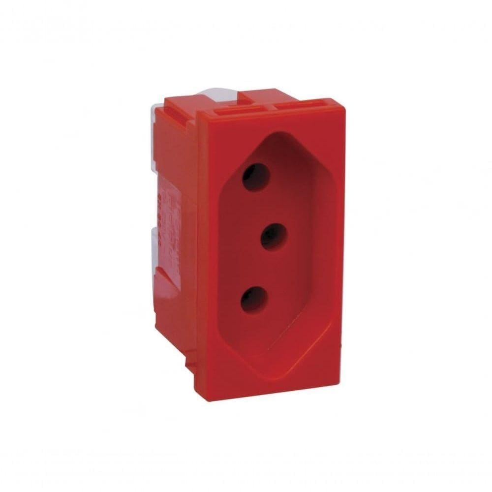 Pial Pop Modulo Tomada 2p+t Vermelha 20a
