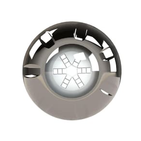 Refletor Power Led Em Inox 9w Rgb Iluminação Multicolorida Para Piscina Cabo 02 Metros - Luxpool