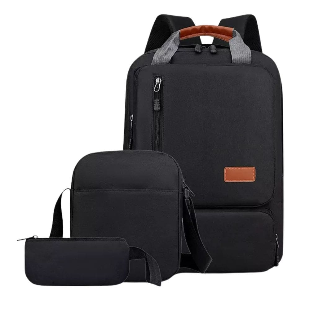 Kit Mochila Executiva Masculina Notebook Escolar Trabalho