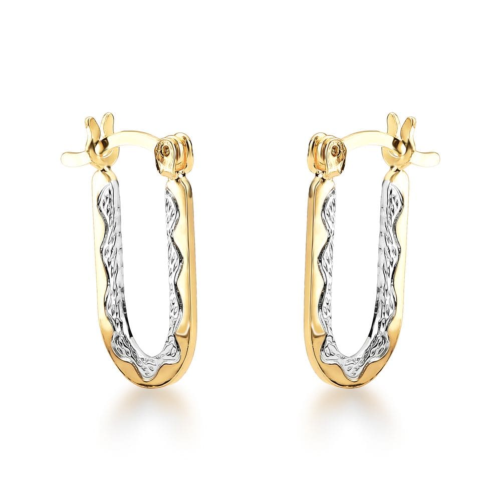 Brinco De Argola Feminina Folheado A Ouro 18k Antialérgico