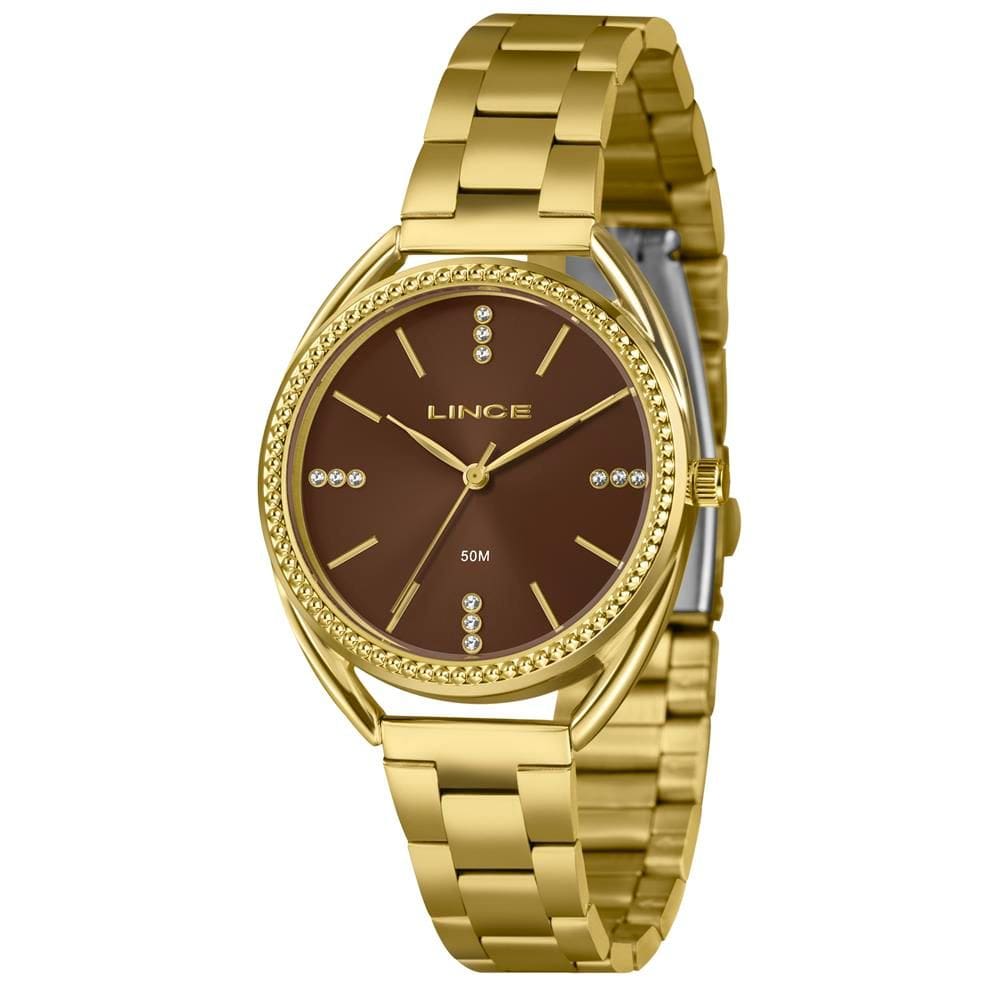 Relógio Lince Feminino Ref: Lrgj182l36 N1kx Fashion Dourado