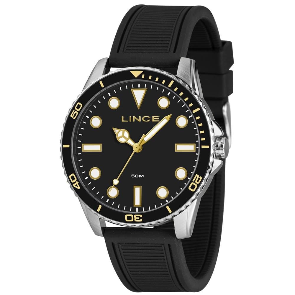 Relógio Lince Masculino Ref: Mrpm007l46 P1px Esportivo Preteado