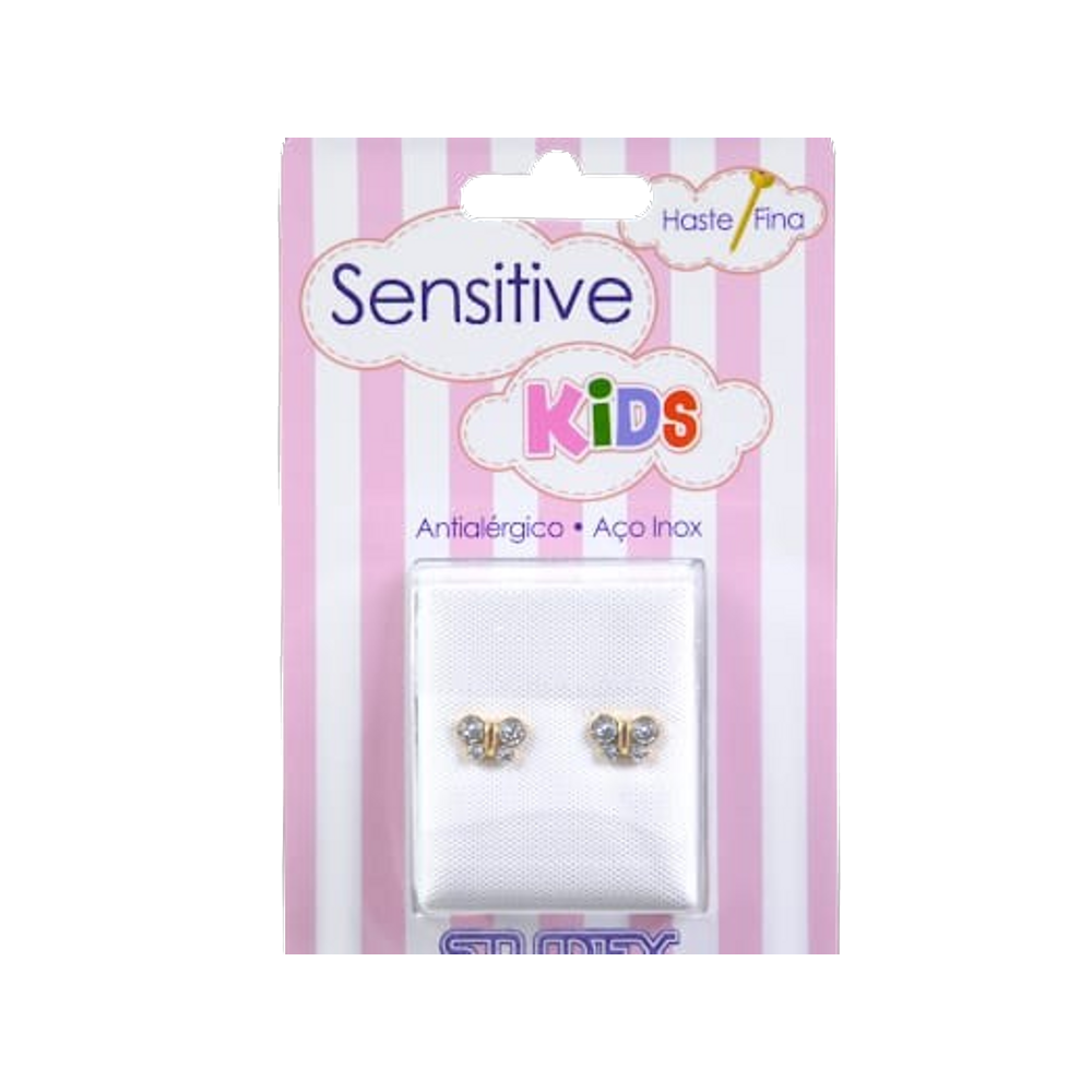 Brinco Studex Sensitive Kids Borboleta Cristal Sk2004y