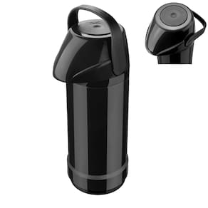Garrafa Térmica GLT Pressão 1L Preto - Chá Café Leite Agua Suco - PANAMI