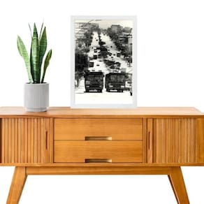Quadro Fotografia Antiga Belo Horizonte Av Amazonas 33X24Cm