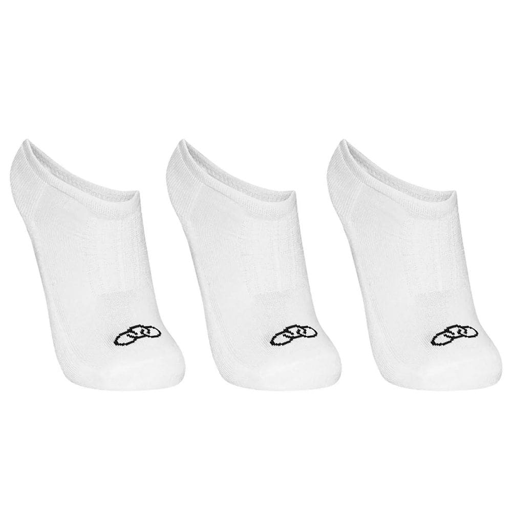 Meia Olympikus Cano Invisivel Branco - 3 Pares