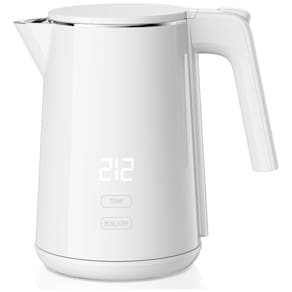Chaleira Elétrica 1,0 Litro 1200W: Aquecimento Rápido, Desligamento Automático, Proteção contra Funcionamento sem Água, 7 Níveis de