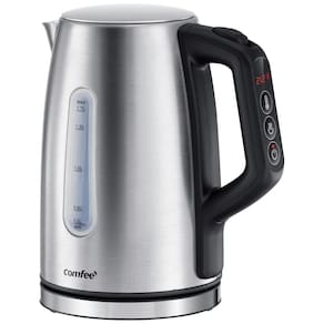Chaleira de Água Elétrico de Aço Inox COMFEE, Controle de Temperatura 6 Níveis, 1,7L, 1500W, Manter a Água Quente por 1h