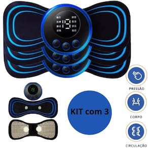 Kit 3 Massageadores Elétricos Usb Para Pernas E Ombros