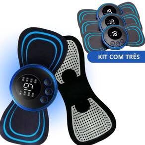 Kit Massageador Elétrico Com 3 Unidades Para Costas E Ombros