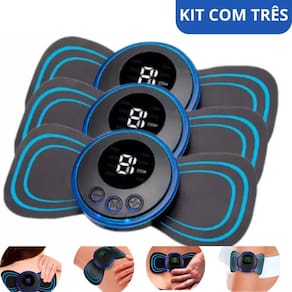 Kit 3 Aparelhos Massageadores Para Dor Crônica Na Lombar