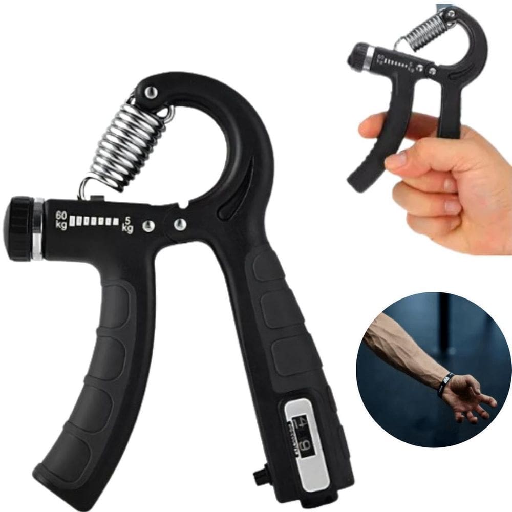 Hand Grip Ajustável Com Contador De Séries Alta Resistência
