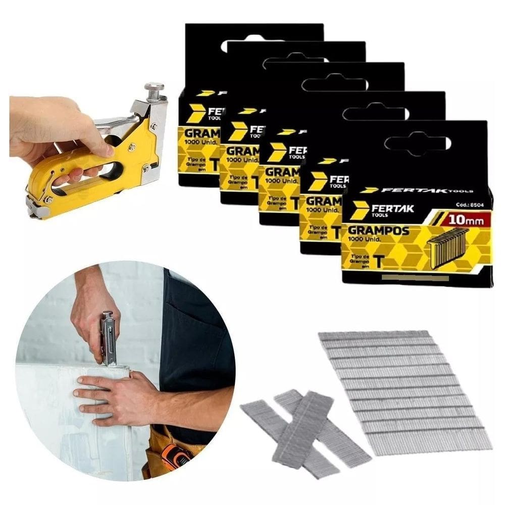 Grampo T Pino 10Mm Para Grampeador Pinador Manual 5000 Un