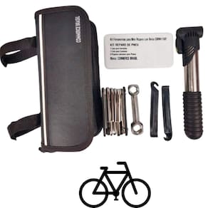Estojo Protetor Com Ferramentas Para Reparos Em Bike.