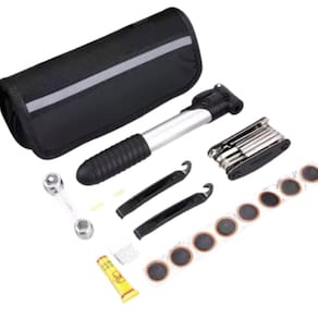 Bolsa Para Bike Com Ferramentas Organizadas E Práticas.