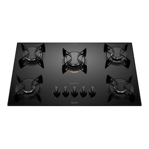 Cooktop 5 Bocas Atlas Preto com Mesa de Vidro U Top Bivolt