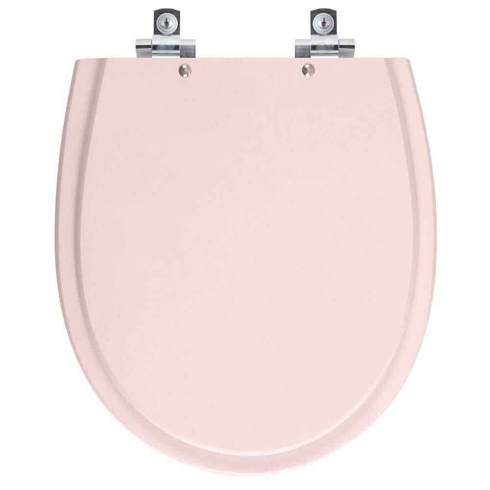 Assento Sanitário Soft Close Polo Rose Para Vaso Hervy