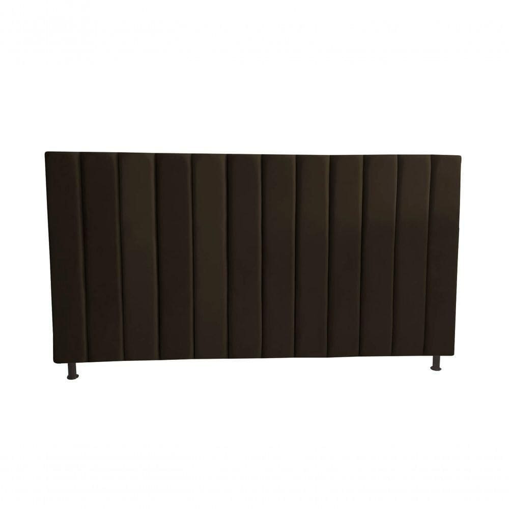 Cabeceira De Cama Estofada Gabi Queen 160 Cm Suede Marrom Do Lar Móveis