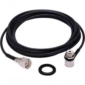 Kit Cabo Rg-58 5,5 Metros Conector Uhf M-802k