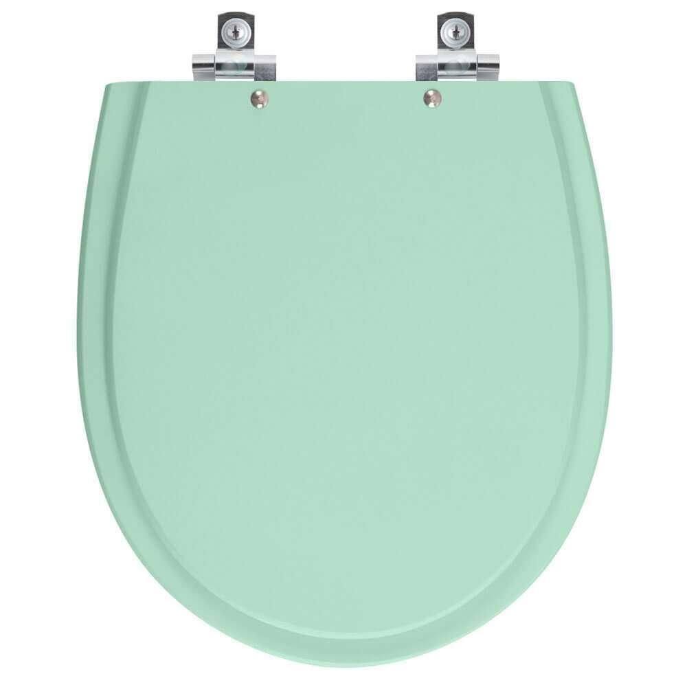 Assento Sanitário Soft Close Polo Verde Agua Para Vaso Hervy