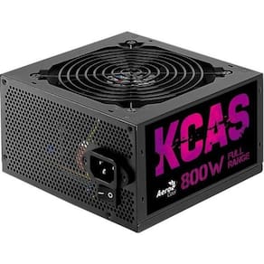 Fonte Gamer Atx Aerocool Kcas 800w 80 Plus Full Range Apfc