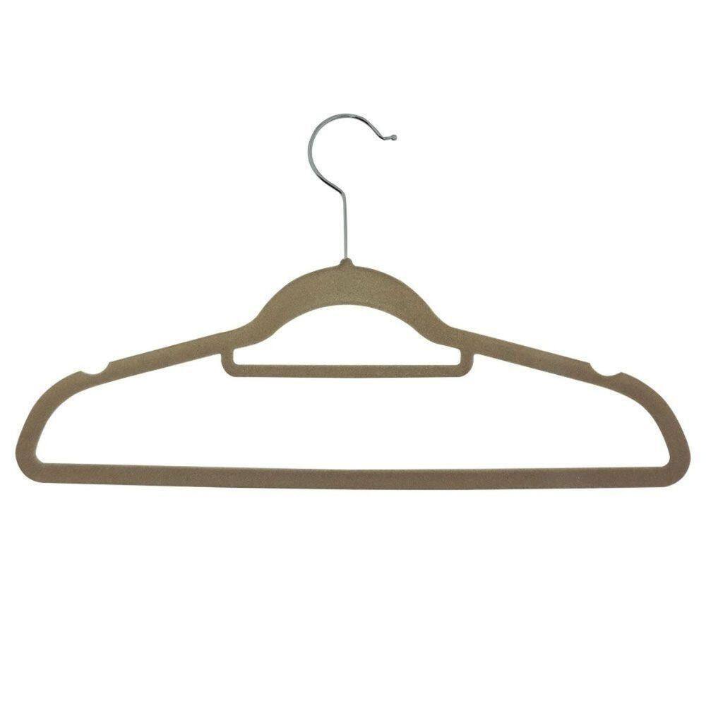 Kit 36 Cabide Aveludado Extra Fino - Westpress Cor Bege