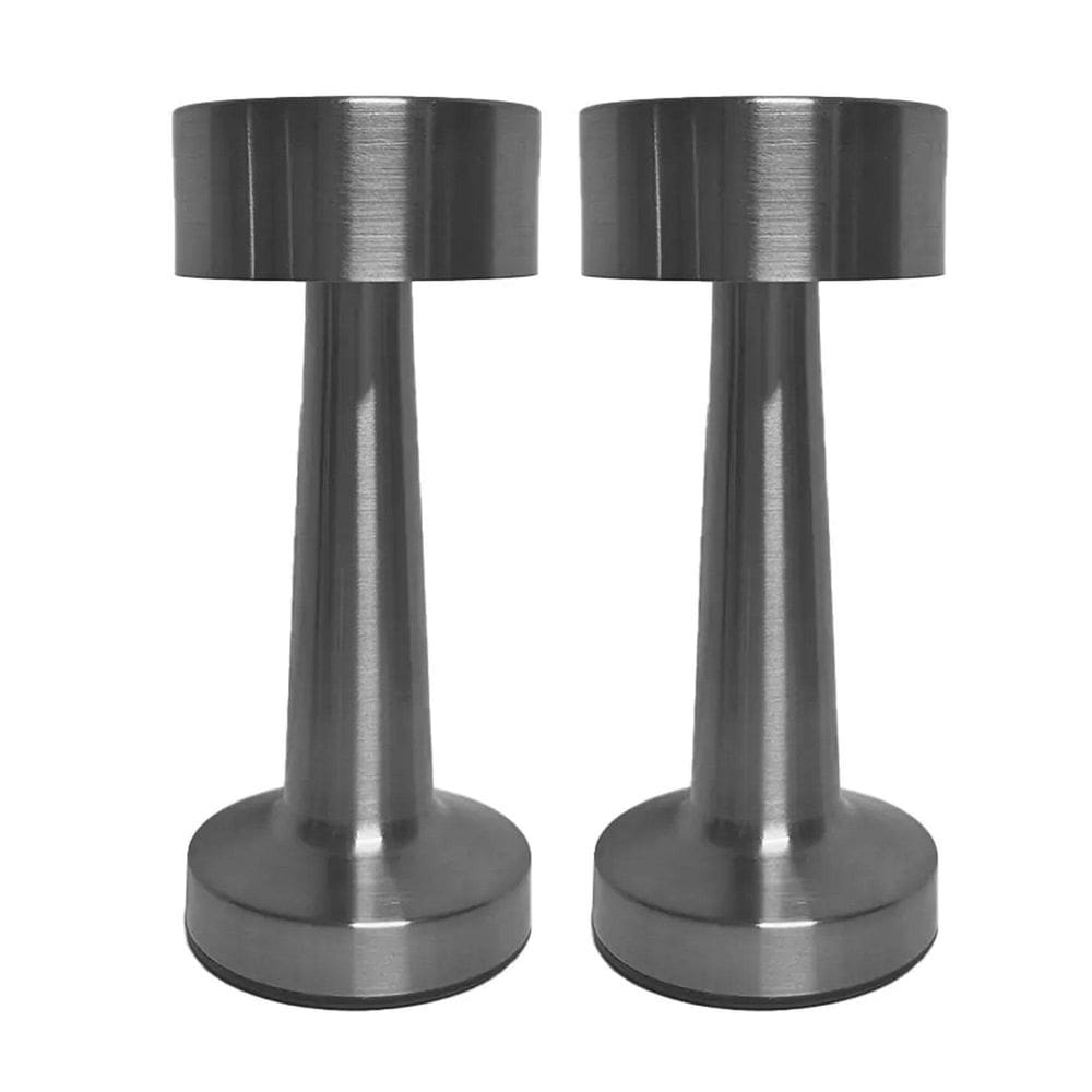 Kit 2 Luminária De Mesa Led 9X21,5 - Paramount Prata