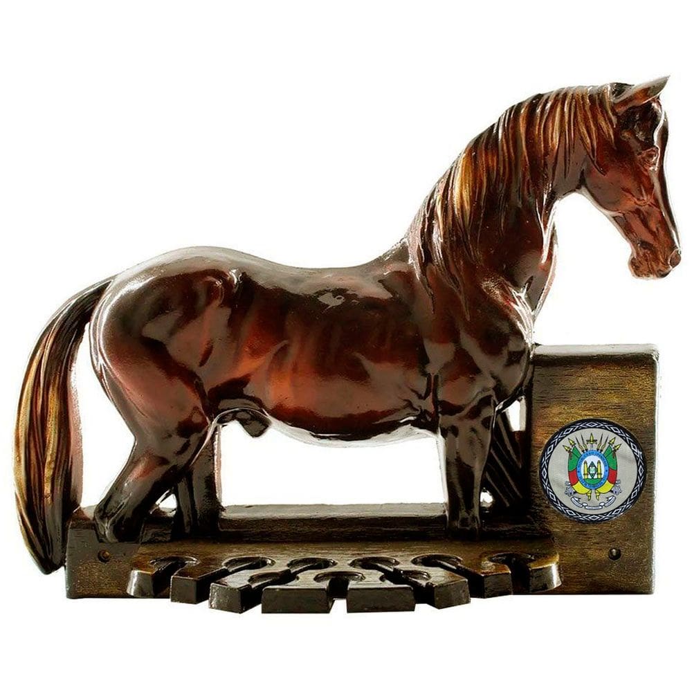 Porta Espeto Cavalo Crioulo Suporte De Churrasco Rio Grande
