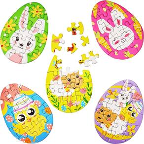 Mini quebra-cabeças de ovos de páscoa Skylety Bunny Chick 20 peças
