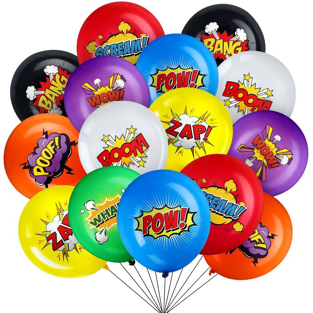 Balões de látex Skylety Hero, 30 cm, pacote com 40 suprimentos para festas