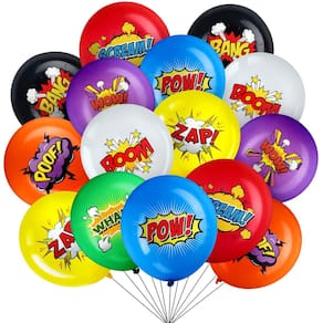 Balões de látex Skylety Hero, 30 cm, pacote com 40 suprimentos para festas