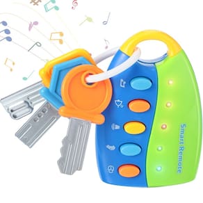 Brinquedo musical Smart Remote Car Key Skylety para crianças (azul)