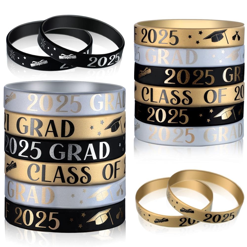 Pulseira Skylety Class of 2025 Graduation Silicone x24