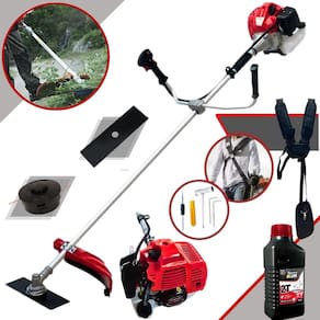 Roçadeira Profissional Gasolina Anmax Cg430 Aparador de Grama e Mato Alto + Oleo Toyama 2T