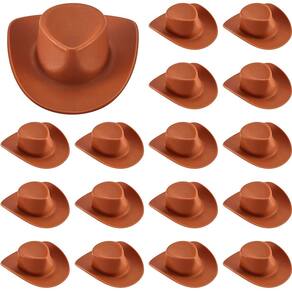 Chapéu de cowboy em miniatura para decoração de casa de bonecas (20 unidades)
