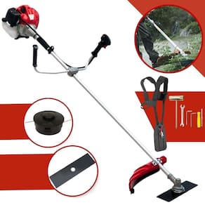 Roçadeira Lateral a Gasolina Anmax Cg430T-B 43cc 2hp Ideal p/ Aparar Grama e Roçar Capim, Mato Alto e Braquiaria
