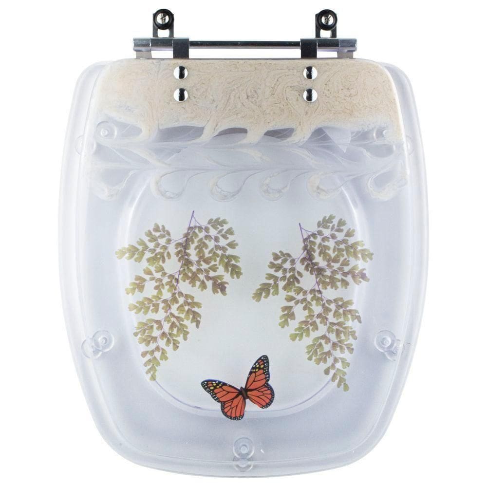 Tampa De Vaso Acrílico Stylus Rosato Decorado Para Bacia Celite