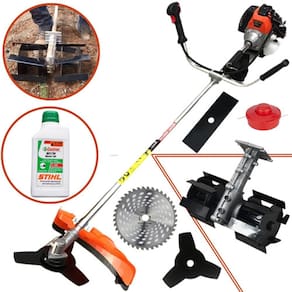 Roçadeira e Capinadeira a Gasolina Importway IWRG2T63 Super Forte 3HP 63cc Maquina 5 em 1 + Oleo Stihl 2T