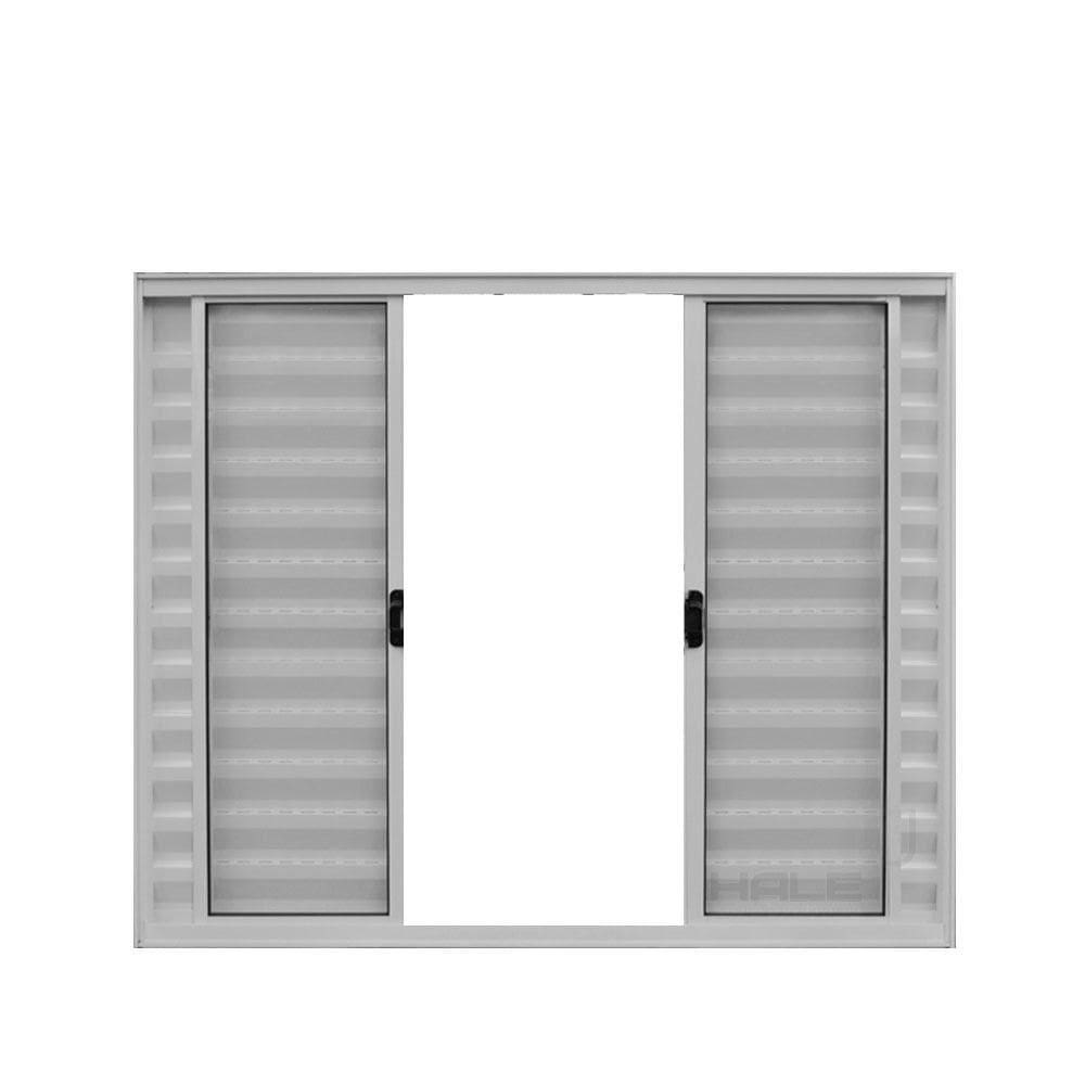 Veneziana 6 Folhas De Correr S/grade 1.00 X 1.50 Alumínio Branco Linha Modular - Hale