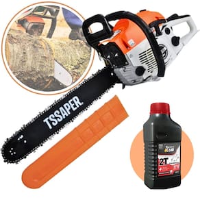 Motosserra A Gasolina 52cc 3hp Sabre 20" Profissional TSAPER MG52CC + Oleo Toyama 2T