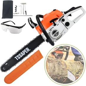 Motosserra TSAPER MG52CC a Gasolina Sabre 20 Profissional com Óculos de Proteção Incolor com Regulagem