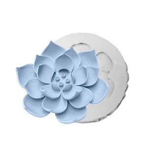 Forma de Silicone Flor de Lótus Aberta
