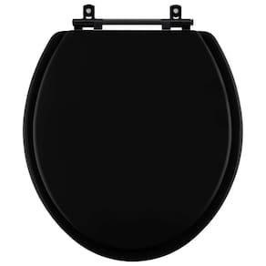 Assento Sanitario Convencional Oval Universal Branco Com Ferragem Preta